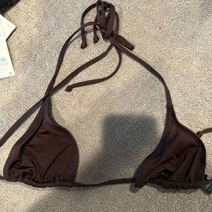 SKIMS triangle brown bikini size XL